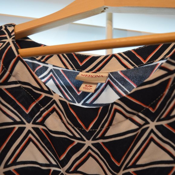 Colourful Geometric Print Tunic Dress - Picture 2 of 2